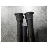 Small Tension Rod 16-38inch Black Tension Curtain Rod No Drilling Spring Rods for Windows Short Tension Rod Adjustable Curtain Rod for Windows,Door,Closet,Kitchen