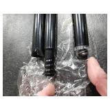 Small Tension Rod 16-38inch Black Tension Curtain Rod No Drilling Spring Rods for Windows Short Tension Rod Adjustable Curtain Rod for Windows,Door,Closet,Kitchen