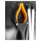 43 Extra Long Grabber Tool, Foldable Grabbers for Elderly Grab It Reaching Tool with Rotating Jaw +Magnets, 4 Wide Claw Opening Reacher Grabber Pickup Tool, Grabber Reacher Tool Heavy Duty