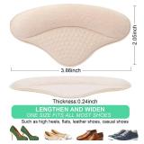 2 Pairs Heel Pads Heel Grips Liner for Loose Shoes, Heel Cushion Pads Heel Inserts for Shoe Too Big Men Women- Ultra Soothing Heel Protectors for Heel Pain, Heel Slipping, Blisters, Friction