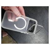 Peerock for iPhone 17 Pro Case with Stash Lens Stand and 9H Screen Protector, Compatible with MagSafe, Military-Grade Drop Protection Phone Case for iPhone 17 Pro, 360° Full Protection, Frosted Clear