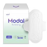 MODAL Panty Liners for Women, Unscented Sanitary Pads with Wings, Daily Thin Panty Liners, 7.5 Inch(190 mm), Mini, 17 Count