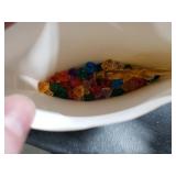 Vintage Ceramic Christmas Tree Replacement Bulbs - 140Pcs Medium Light Bulbs Ornaments and 3Pcs Topper Stars