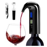 2026 Valentines Day Gifts, Electric Wine Aerator, One-Touch Automatic Wine Decanter for Red & White Wine, Wine Dispenser, Wine Pourer, Wine Gifts for Wine Lovers (Black)