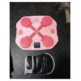 Music Boxing Machine for Kids, Wall-Mounted Bluetooth Punching Toy with Lights & Sound, Boxing Mchine with Gloves, Gift for Boys & Girls Ages 3 4 5 6 7 8 9 10 11 12+ Years Old (Pink) ONLY ONE GLOVE