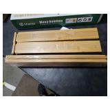 Utoplike 4 pcs Bamboo Kitchen Drawer Dividers Large, Adjustable Drawer Organizers, Spring Loaded, Works in Kitchen, Dresser, Bathroom, Bedroom, Drawer, Desk