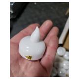 Homemory 20 Pack Waterproof Flameless Floating Tealights with Dried Rose Petals, Warm White Battery Flickering LED Tea Lights Candles - Wedding, Party, Centerpiece, Pool & SPA