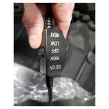 Heated Seat Cover,1 Minute Fast Heating,2 Heat Settings,UL Listed Heated Seat Warmer Cushion Black, Long Straps Design.