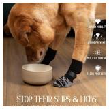 DOK TigerToes Premium Non-Slip Dog Socks for Hardwood Floors - Extra-Thick Grip That Works Even When Twisted - Prevents Licking, Slipping, and Great for Dog Paw Protection - Size Medium