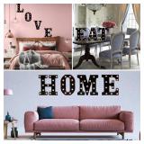 Light Up Black Alphabet Marquee Letters Sign LED Marquee Number Lights Sign for Night Light Home Bar Christmas Lamp Birthday Party Wedding Decoration H