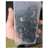 Curtain Rings with Clips, Window Clip Rings Black Curtain Hooks Hangers Clip Rings for Hanging Drapery Drapes Bows, Small 1.26 Inch in Diameter, Fits up to 1 Rod