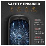 Lerat 2 Pack Hand Warmers Rechargeable, Portable Electric Handwarmers Reusable, Smart Heating UL Certified, Outdoor/Indoor/Warm Gifts for Christmas Men Women Kids (Black&Black*2)