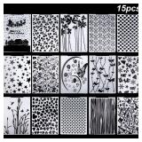 14 Pieces Embossing Folders 5.7 x 4.2 Inch Plastic Template Cards Christmas for Making Paper Cards Photo Album Wedding Decoration Scrapbooking Crafts