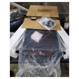 WOCKODER Vinyl Record Players Vintage Turntable with Speakers Belt-Driven Turn Tables Support 3-Speed, Bluetooth Wireless Playback, Headphone, AUX-in, RCA Line LP Phonograph Auto Stop Retro Black