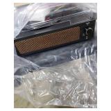 WOCKODER Vinyl Record Players Vintage Turntable with Speakers Belt-Driven Turn Tables Support 3-Speed, Bluetooth Wireless Playback, Headphone, AUX-in, RCA Line LP Phonograph Auto Stop Retro Black