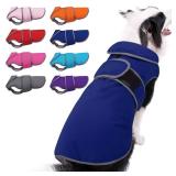 MIGOHI Reflective Waterproof Windproof Coat for Dogs - Cold Weather - Warm Dog Jacket - Reversible Stormguard Winter Vest - Small to Large Sizes (Navy, XL)