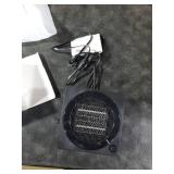 Gaiatop Mini Space Heater, Lightweight PTC Ceramic Fast Heating 500W Energy Efficient for Indoor Use, Overheating & 45° Tip-Over Protection, Portable Desk Electric Heaters for Office Home Black