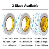 Hasaky Double Sided Tape 0.39in x 16.5ft, Mounting Tape Heavy Duty, Removeable PE Foam Tape Strips, Strong Adhesive Tape Waterproof Free Damage for Paint Wall Picture Hanging Poster