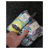 Qterdiz Ski Socks Kids Boys Winter Warm Snowboarding Socks for Boys Girls Thick Thermal Skating Socks 3 Pack Wavy Pattern 8-10 Years Old