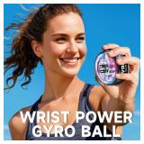 XMALL Torque Ball Hand Exerciser, Grip Strength Trainer, Forearm Strengthener, Wrist Power Gyro Ball, Hand Strengthening Devices, Wrist Strengthener, Finger Exerciser, Auto-Start Colorful Lighting