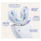 Autobrush Sonic Pro Electric Toothbrush Only ADA Accepted U-Shaped Brush, Clinically Proven Up to 5.1X Better Cleaning, 30-Second Full Mouth 360 Clean, Rechargeable, Waterproof, White, Men's Regular