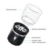 Small Portable Cordless Electric Pill Crusher Fine Powder for Elderly - Battery Operated Pill Grinder for Multiple Pills, Small and Large Medication and Vitamin Tablets - Suitable for Travel (Black)