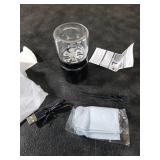 Small Portable Cordless Electric Pill Crusher Fine Powder for Elderly - Battery Operated Pill Grinder for Multiple Pills, Small and Large Medication and Vitamin Tablets - Suitable for Travel (Black)