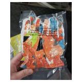 Kids Snow Ski Gloves for Winter Waterproof Boys Girls Ski Gloves Toddler Finger Mittens Orange