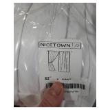 NICETOWN Full Shading Curtains for Window, Super Heavy-duty Black Lined Blackout Drapes with Rod Pocket & Back Tab for Bedroom, Privacy Assured Window Treatment (Pure White, Pack of 2, 52 W x 102 L)