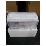 Vehipa Aquarium, 2.4 Gallon Betta Fish Tank with Heater, Humidifier 3 in 1 Pump - Filteration & Oxygenation & Circulation, Temperature Display, HD Glass, Timed 7-Color Lights