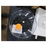 Bezrat Microwave Tall Glass Plate Cover For Food | Splatter Guard Lid with Easy Grip Silicone Handle Knob & Steam Vents | 100% Food Grade | BPA Free and Dishwasher Safe | Plates and Bowls 10 x 3 Inch