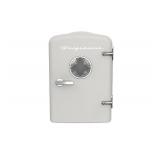 Frigidaire EFMIS171 Retro Mini Portable Personal Fridge - Ideal for Home, Office or Dorm - Includes Carrying Handle, AC/DC Wall/Car Charger (Grey) COSMETIC CRACK ON BACK