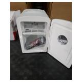 Frigidaire EFMIS171 Retro Mini Portable Personal Fridge - Ideal for Home, Office or Dorm - Includes Carrying Handle, AC/DC Wall/Car Charger (Grey) COSMETIC CRACK ON BACK