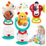 Hola Baby 3pcs Baby High Chair Toys with Holders