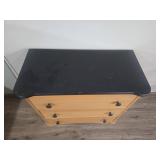 Modern 3-Drawer Chest with Black Top Modern 3-Drawer Chest with Black Top