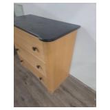 Modern 3-Drawer Chest with Black Top Modern 3-Drawer Chest with Black Top