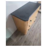 Modern 3-Drawer Chest with Black Top Modern 3-Drawer Chest with Black Top