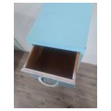 Blue Marbled Storage Tower with 4 Drawers Blue Marbled Storage Tower with 4 Drawers