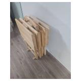 Wooden TV Tray Tables Set Wooden TV Tray Tables Set