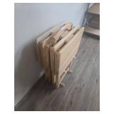 Wooden TV Tray Tables Set Wooden TV Tray Tables Set