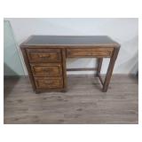 Oak Writing Desk with Leather Top Oak Writing Desk with Leather Top