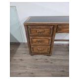 Oak Writing Desk with Leather Top Oak Writing Desk with Leather Top