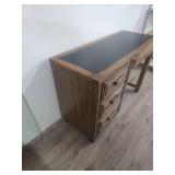 Oak Writing Desk with Leather Top Oak Writing Desk with Leather Top