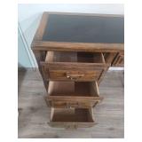 Oak Writing Desk with Leather Top Oak Writing Desk with Leather Top
