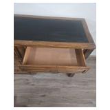 Oak Writing Desk with Leather Top Oak Writing Desk with Leather Top