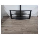 Black Glass TV Stand with Mount Black Glass TV Stand with Mount