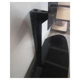 Black Glass TV Stand with Mount Black Glass TV Stand with Mount