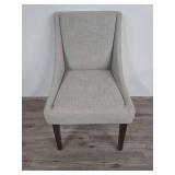 Contemporary Upholstered Dining Chair with Plaid Detail Contemporary Upholstered Dining Chair with Plaid Detail