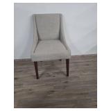 Contemporary Upholstered Dining Chair with Plaid Detail Contemporary Upholstered Dining Chair with Plaid Detail