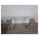 Decorative Column Glass Console Table Decorative Column Glass Console Table